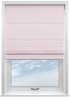 Ultra Luxe Velvet, Light Pink - Motorised Roman Blind